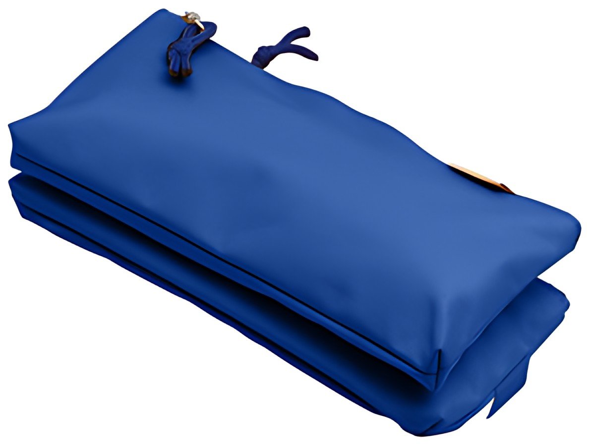 Oxford Trousse à deux compartiments, polyester, bleu