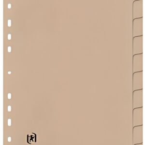 Oxford Intercalaires carton TOUAREG, uni, A4, 10 touches