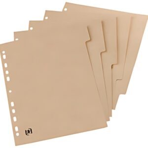 Oxford Intercalaires carton TOUAREG, uni, A4, 5 touches