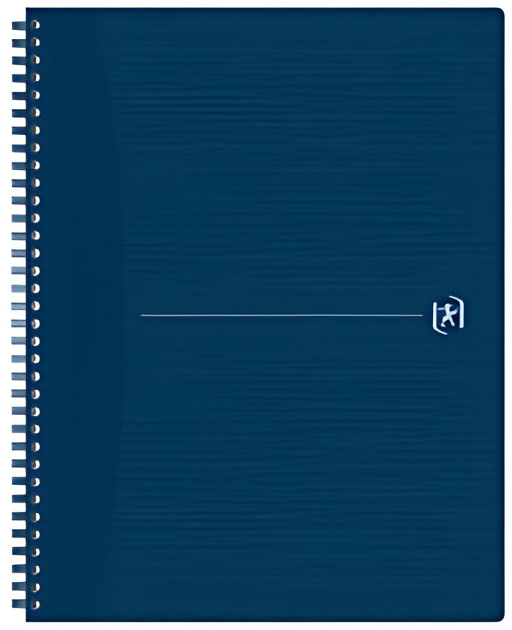 Oxford Cahier à spirales Origins, A4, quadrillé, bleu