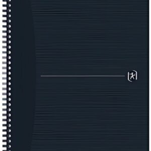 Oxford Cahier à spirales Origins, A4, quadrillé, gris