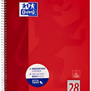 Oxford Cahier, format A4+, quadrillé, 160 pages,marge gauche