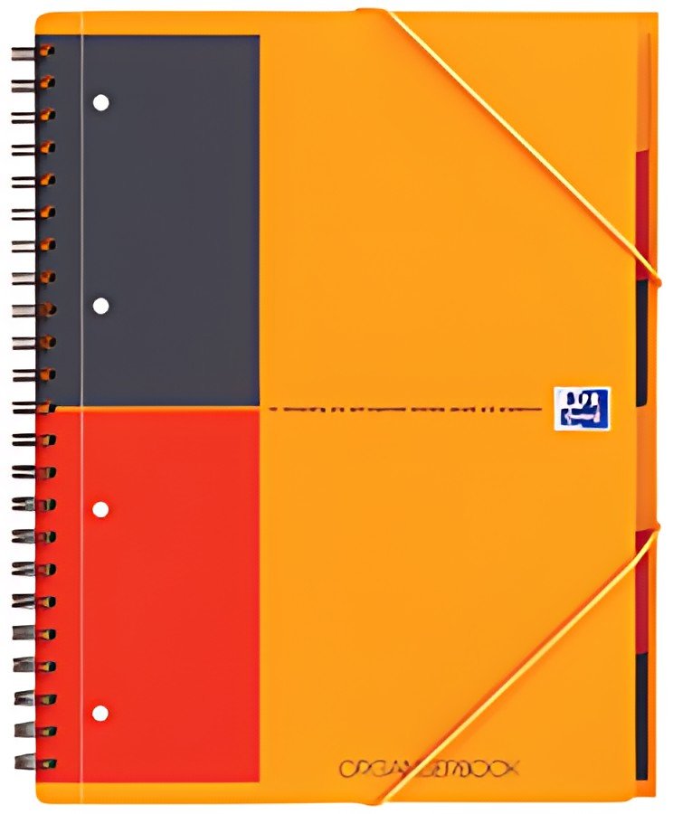 Oxford International Cahier "ORGANISERBOOK", A4+, ligné