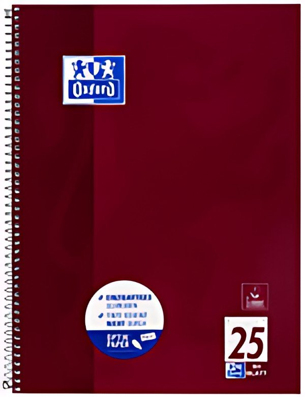 Oxford Cahier à spirale, A4+, ligné, 160 pages,