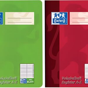 Oxford Vokabelheft mit Register, DIN A5, 2-spaltig, 48 Blatt