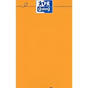 Oxford Bloc-notes, 74 x 210 mm, quadrillé,80 feuilles,orange
