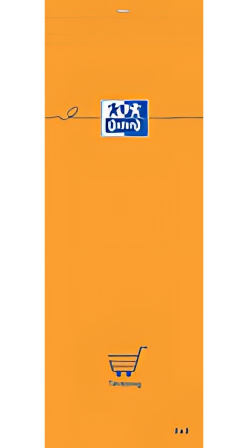 Oxford Bloc-notes, 74 x 210 mm, quadrillé,80 feuilles,orange