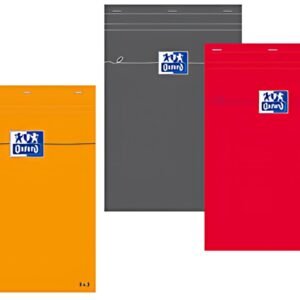 Oxford Bloc-notes, A5, quadrillé, 80 feuilles, orange
