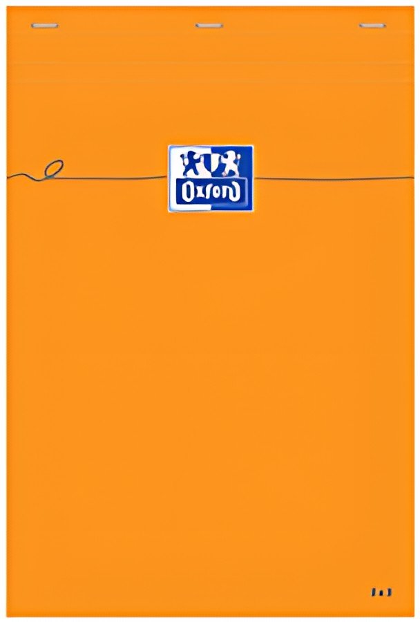 Oxford Bloc-notes, 210 x 315, quadrillé, 80 feuilles, orange