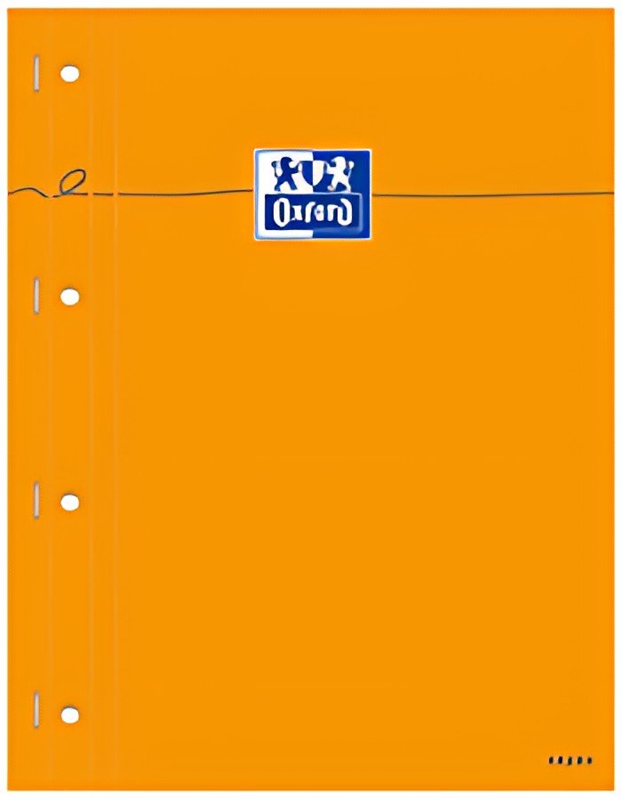 Oxford Bloc-notes, 230 x 297, Seyès, 80 feuilles, orange