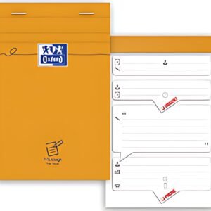 Oxford Bloc message agrafé, 110 x 170 mm, 80 feuilles