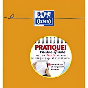 Oxford Bloc-notes, A5, quadrillé, 80 feuilles, reliure