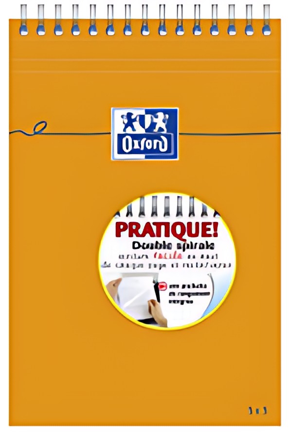 Oxford Bloc-notes, A5, quadrillé, 80 feuilles, reliure