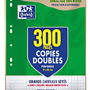 Oxford Copies doubles perforées, A4, Seyès, Offre Spéciale