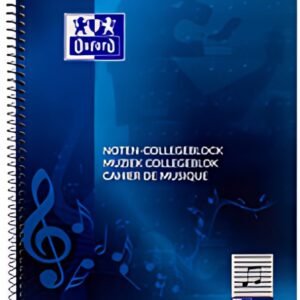 Oxford Cahier "Noten-Collegeblock", A4, 50 feuilles,