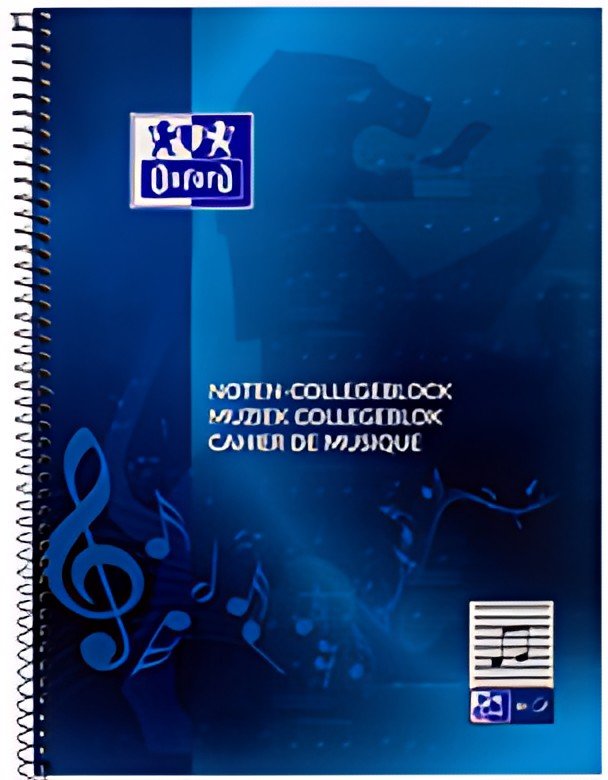 Oxford Cahier "Noten-Collegeblock", A4, 50 feuilles,