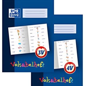 Oxford Cahier de vocabulaire, linéature: 4V, A4, 32 pages