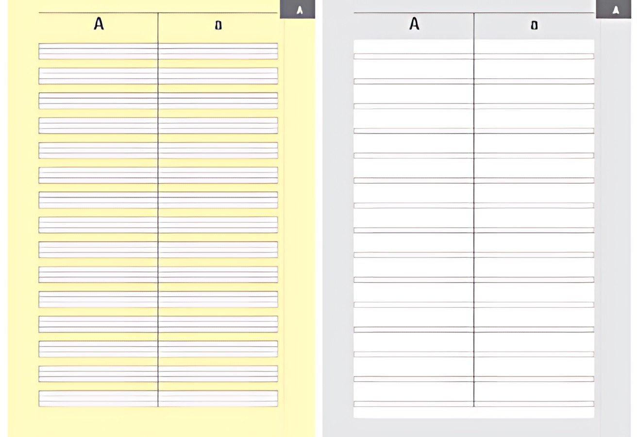 Oxford cahier de vocabulaire, interligne: 2W, format A5, 28