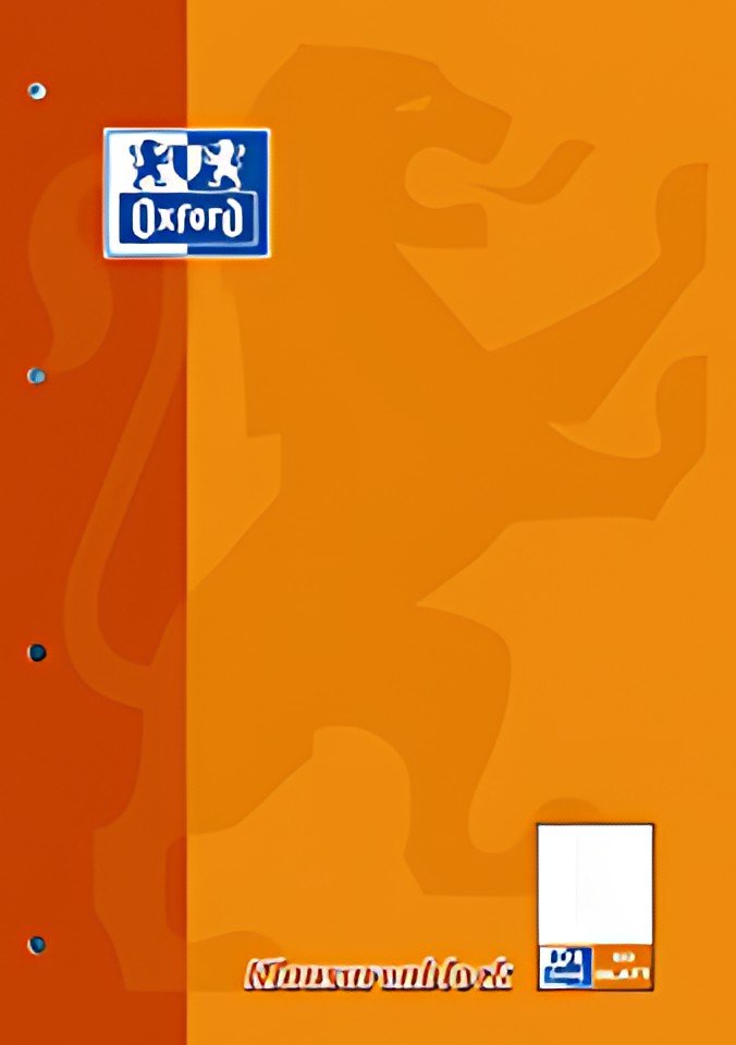 Oxford Klausurenblock, format A4, 100 pages, ligné