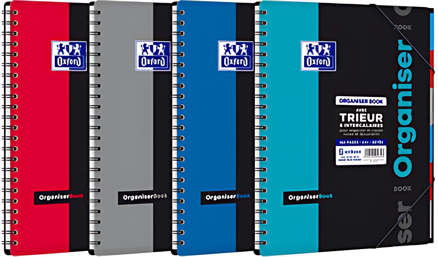 Oxford Etudiants Cahier "ORGANISERBOOK", A4+, quadrillé
