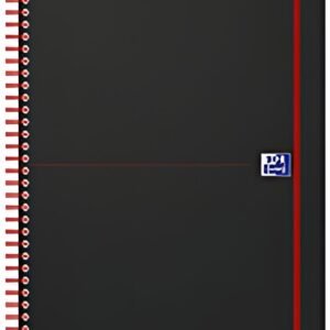 Oxford Cahier à spirale Black n' Red, A5, ligné, PP