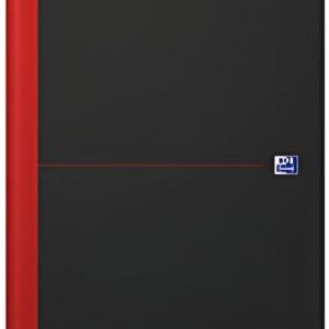 Oxford bloc-notes Black n' Red - à reliure, A4, ligné