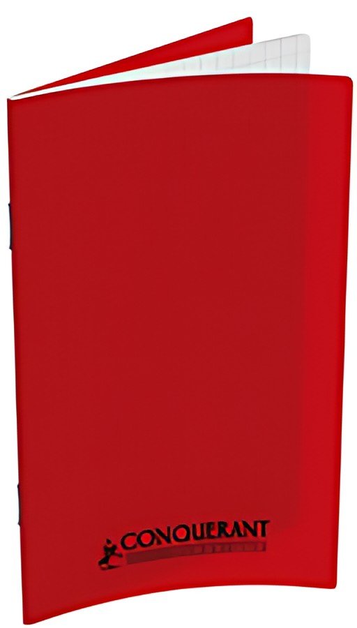 CONQUERANT CLASSIQUE Carnet piqûre 90 x 140 mm, quadrillé