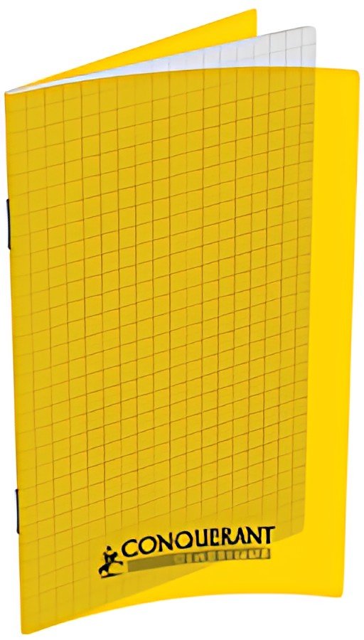 CONQUERANT CLASSIQUE Carnet piqûre, 110 x 170 mm, quadrillé