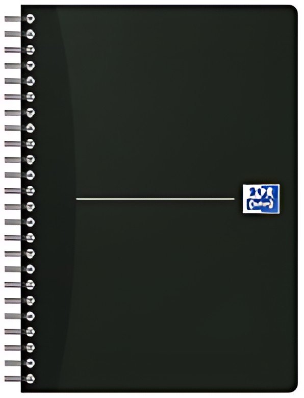Oxford Cahier à reliure spirale "Smart Black", A5, noir