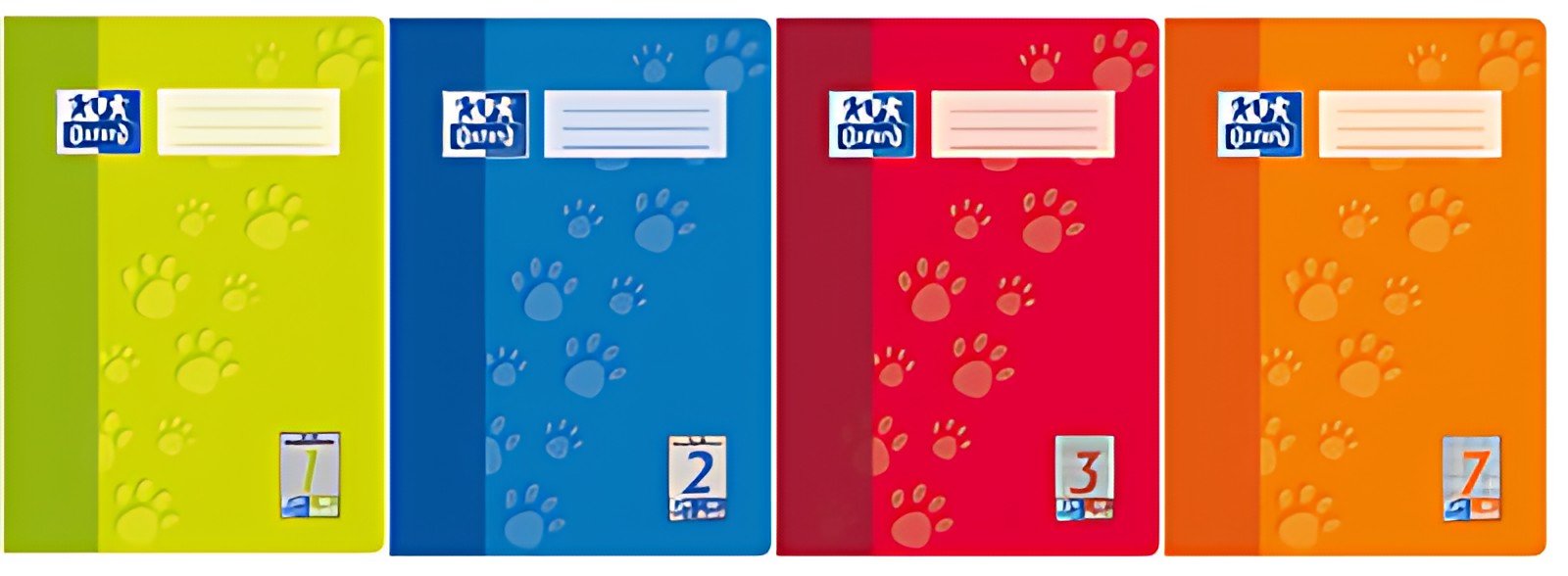 Cahier d'exercices Oxford Junior "Paws", DIN A4, règle 2