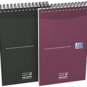 Oxford Bloc-notes à spirale Office "Task Manager", 125x200mm