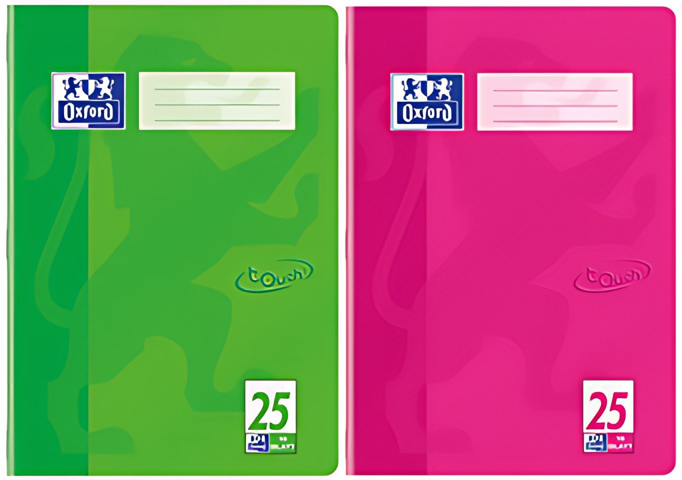 Cahier d'exercices Oxford "Touch", DIN A4, règle 25, rose