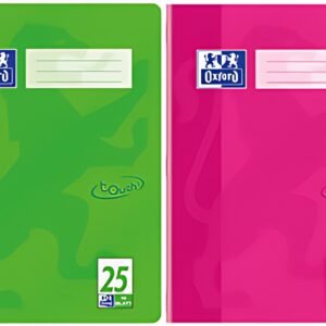 Cahier d'exercices Oxford "Touch", DIN A4, règle 25, vert herbe