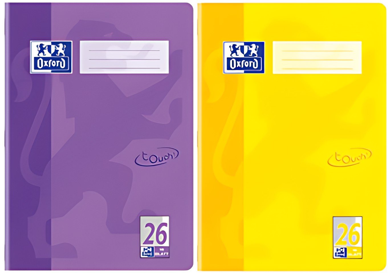 Cahier d'exercices Oxford "Touch", DIN A4, règle 26, jaune soleil