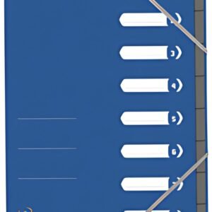 Oxford Trieur Top File+, A4, 8 compartiments, bleu