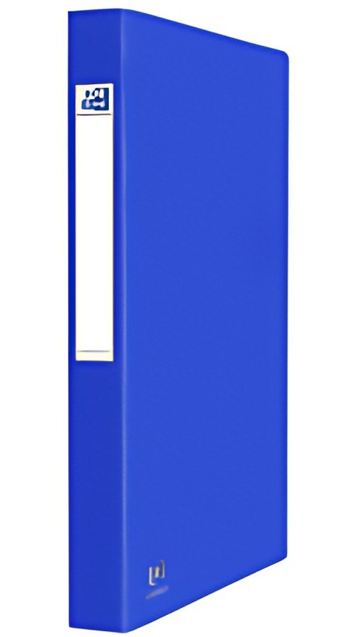 Oxford Classeur EUROFOLIO+, A4, carton, 2 anneaux, bleu