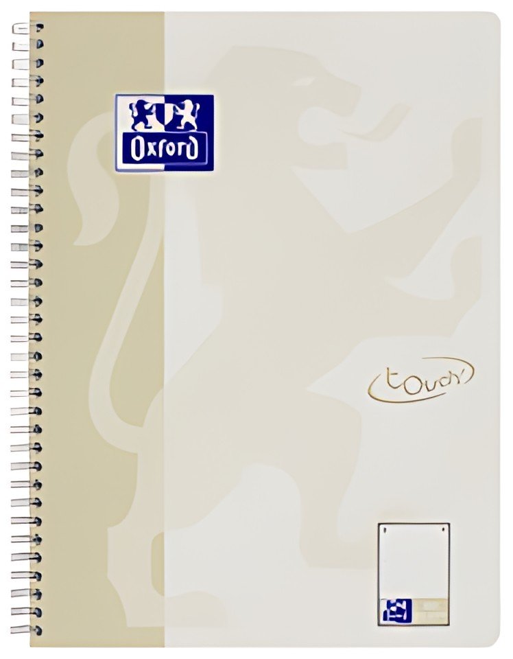 Oxford Cahier spiralé Touch, A4+, pointillé, 160 pages