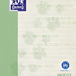 Bloc de peinture Oxford "Recycling", DIN A4, 100 feuilles, vert