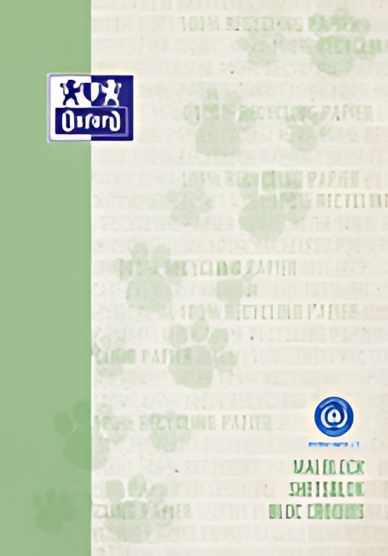 Bloc de peinture Oxford "Recycling", DIN A4, 100 feuilles, vert