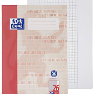 Cahier Oxford "Recycling", DIN A4, règle 26 / carré