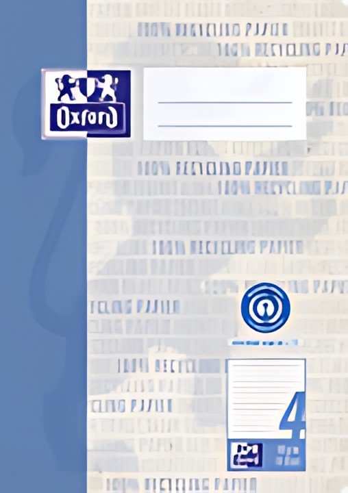 Cahier Oxford "Recycling", DIN A5, 16 feuilles, règle 4
