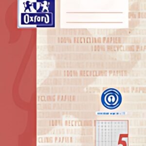 Cahier d'exercices Oxford "Recycling", DIN A5, 16 feuilles, règle 5