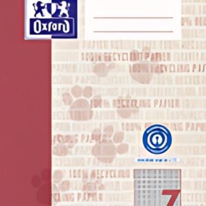 Cahier d'exercices Oxford "Recycling", DIN A5, 16 feuilles, règle 7