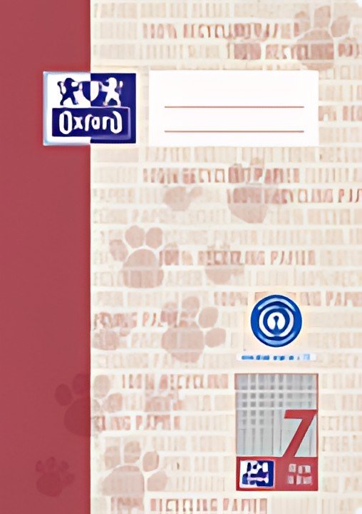 Cahier d'exercices Oxford "Recycling", DIN A5, 16 feuilles, règle 7