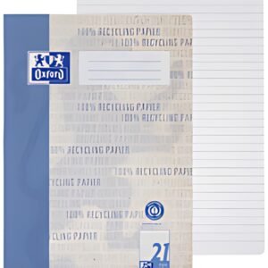 Cahier Oxford "Recycling", DIN A4, 16 feuilles, règle 21