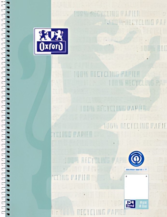 Bloc-notes Oxford College "Recycling", DIN A4+, 80 feuilles, pointillés
