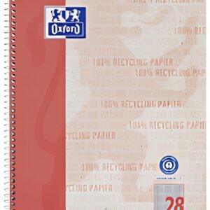 Bloc-notes Oxford College "Recycling", DIN A4+, 80 feuilles, quadrillées