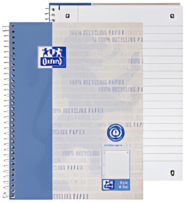 Bloc-notes Oxford College "Recycling", DIN A5+, 80 feuilles, ligné