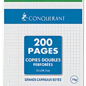CONQUERANT SEPT Copies doubles, A4, Seyès, 200 pages