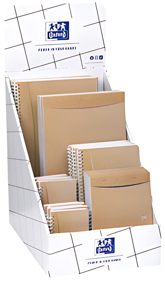 Oxford Bloc-notes + cahier à spirale Touareg, présentoir